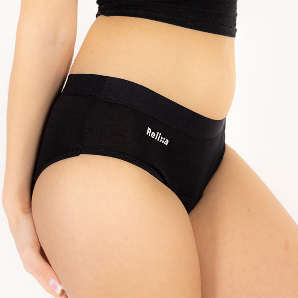 Relixa HIPSTERS menštruačné nohavičky – silná absorpcia, nízky pás – čierne – foto 4