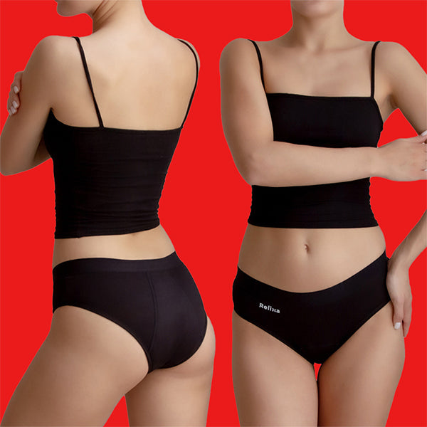 Relixa HIPSTERS menštruačné nohavičky – silná absorpcia, nízky pás – čierne – foto 2